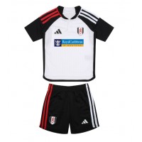 Dětský fotbalový dres Fulham 2023-24 Domácí Krátký Rukáv (+ trenýrky)